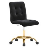 Prim Armless Performance Velvet Office Chair by Modway