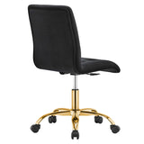 Prim Armless Performance Velvet Office Chair by Modway