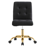 Prim Armless Performance Velvet Office Chair by Modway