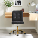 Prim Armless Performance Velvet Office Chair by Modway