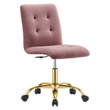 Prim Armless Performance Velvet Office Chair by Modway