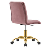 Prim Armless Performance Velvet Office Chair by Modway