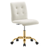 Prim Armless Performance Velvet Office Chair by Modway