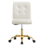 Prim Armless Performance Velvet Office Chair by Modway