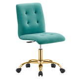 Prim Armless Performance Velvet Office Chair by Modway