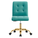 Prim Armless Performance Velvet Office Chair by Modway