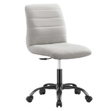 Ripple Armless Vegan Leather Office Chair by Modway