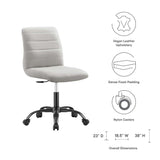 Ripple Armless Vegan Leather Office Chair by Modway