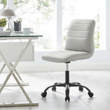 Ripple Armless Vegan Leather Office Chair by Modway