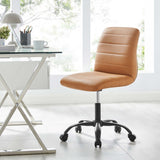 Ripple Armless Vegan Leather Office Chair by Modway