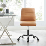 Ripple Armless Vegan Leather Office Chair by Modway