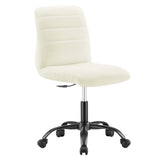 Ripple Armless Vegan Leather Office Chair by Modway