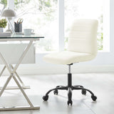 Ripple Armless Vegan Leather Office Chair by Modway