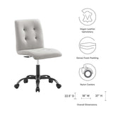 Prim Armless Vegan Leather Office Chair by Modway