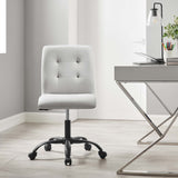 Prim Armless Vegan Leather Office Chair by Modway