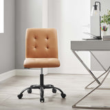 Prim Armless Vegan Leather Office Chair by Modway