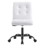 Prim Armless Vegan Leather Office Chair by Modway