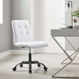 Prim Armless Vegan Leather Office Chair by Modway