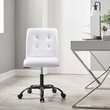 Prim Armless Vegan Leather Office Chair by Modway