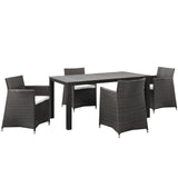 Maine 3 Piece Outdoor Patio Dining Set by Lefancy