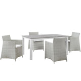 Maine 3 Piece Outdoor Patio Dining Set by Lefancy