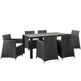 Maine 5 Piece Outdoor Patio Dining Set by Lefancy