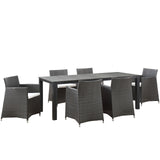 Maine 5 Piece Outdoor Patio Dining Set by Lefancy