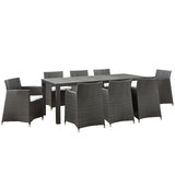 Maine 7 Piece Outdoor Patio Dining Set by Lefancy