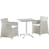 Maine 3 Piece Outdoor Patio Dining Set by Lefancy