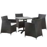 Maine 5 Piece Outdoor Patio Bar Set by Lefancy