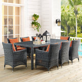 Summon Dining Outdoor Patio Sunbrella® Armchair by Lefancy