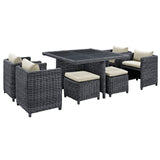 Summon 90" Outdoor Patio Dining Table by Lefancy