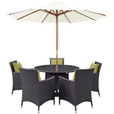 Convene 5 Piece Outdoor Patio Dining Set by Lefancy