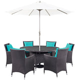 Convene 8 Piece Outdoor Patio Dining Set by Lefancy