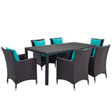 Convene 7 Piece Outdoor Patio Dining Set by Lefancy