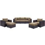 Convene 7 Piece Outdoor Patio Dining Set by Lefancy