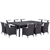 Convene 11 Piece Outdoor Patio Dining Set by Lefancy