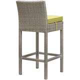 Conduit Outdoor Patio Wicker Rattan Bar Stool by Lefancy