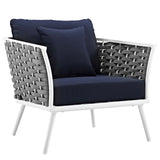 Stance Outdoor Patio Aluminum Dining Armchair by Lefancy