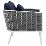 Stance Outdoor Patio Aluminum Dining Armchair by Lefancy