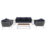 Shore 3 Piece Outdoor Patio Aluminum Pub Set by Lefancy