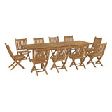 Marina 7 Piece Outdoor Patio Teak Dining Set by Lefancy