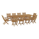 Marina 7 Piece Outdoor Patio Teak Dining Set by Lefancy