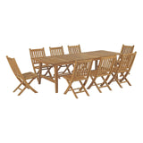 Marina 7 Piece Outdoor Patio Teak Dining Set by Lefancy