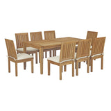 Marina 7 Piece Outdoor Patio Teak Dining Set by Lefancy