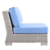 Conway Outdoor Patio Wicker Rattan Right-Arm Chair by Lefancy