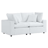 Commix Overstuffed Outdoor Patio Loveseat by Lefancy