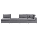 Commix 4-Piece Outdoor Patio Sectional Sofa by Lefancy