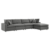 Commix 4-Piece Outdoor Patio Sectional Sofa by Lefancy