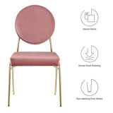 Craft Performance Velvet Dining Side Chair by Lefancy